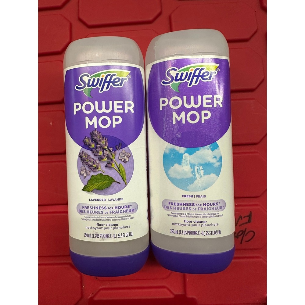 Swiffer PowerMop Multi-Surface Floor Cleaner Refill 2 Pack Lavender and Fresh